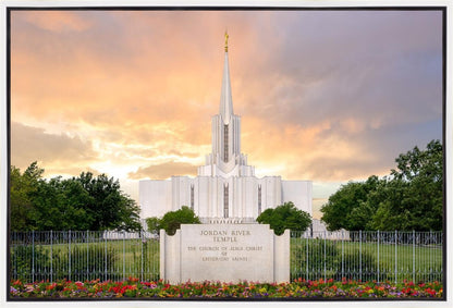 Jordan River Summer Sunset Gallery Wrap