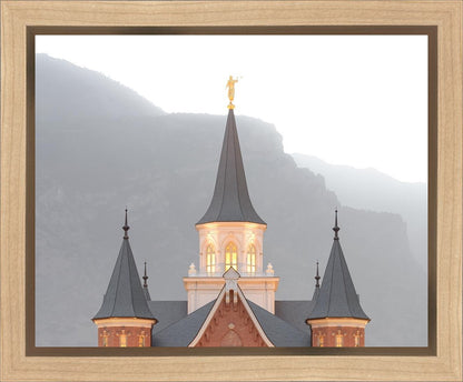 Provo City Center Morning Fog Gallery Wrap