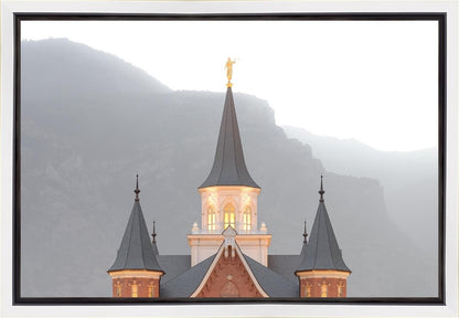 Provo City Center Morning Fog Gallery Wrap