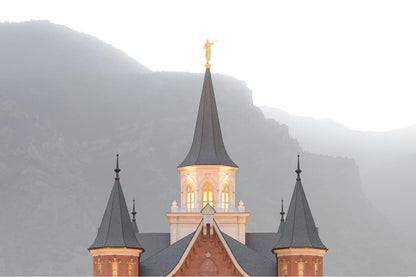 Provo City Center Morning Fog Gallery Wrap