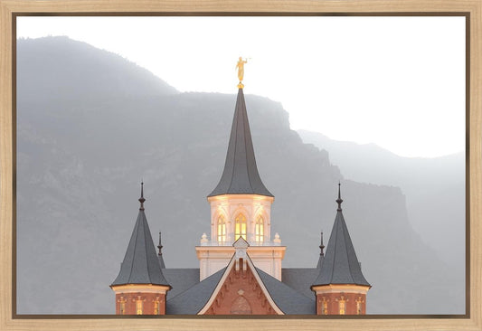 Provo City Center Morning Fog Gallery Wrap