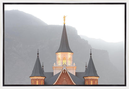 Provo City Center Morning Fog Gallery Wrap
