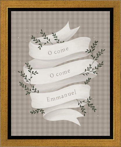 O Come Emmanuel Tan Gallery Wrap