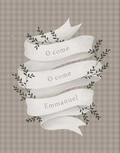 O Come Emmanuel Tan Gallery Wrap