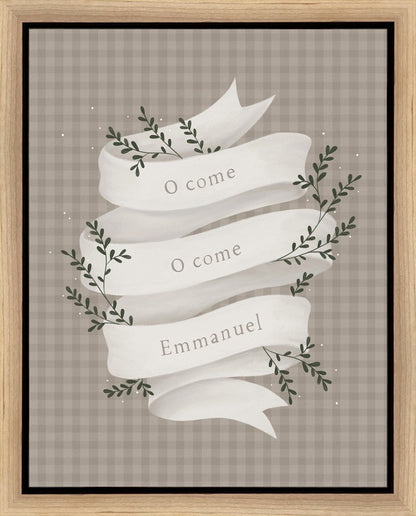 O Come Emmanuel Tan Gallery Wrap