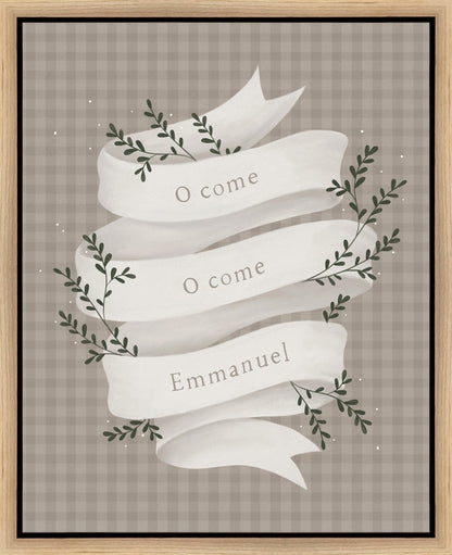 O Come Emmanuel Tan Gallery Wrap