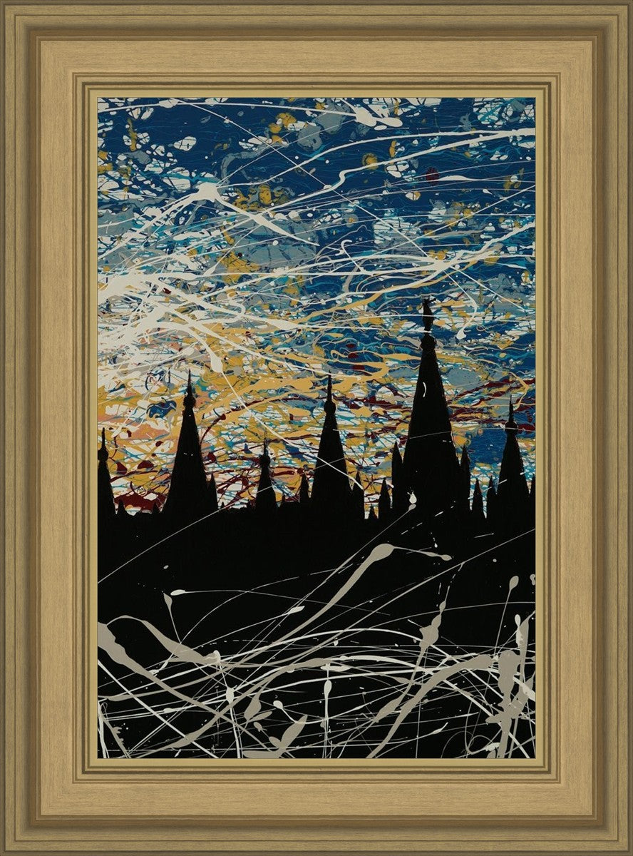 Salt Lake Temple Against a Darkening World