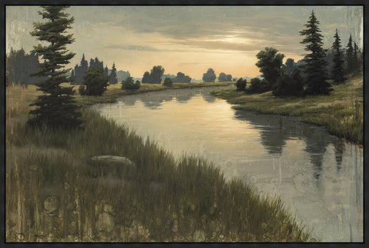 Calming Dusk Large Wall Art Gallery Wrap