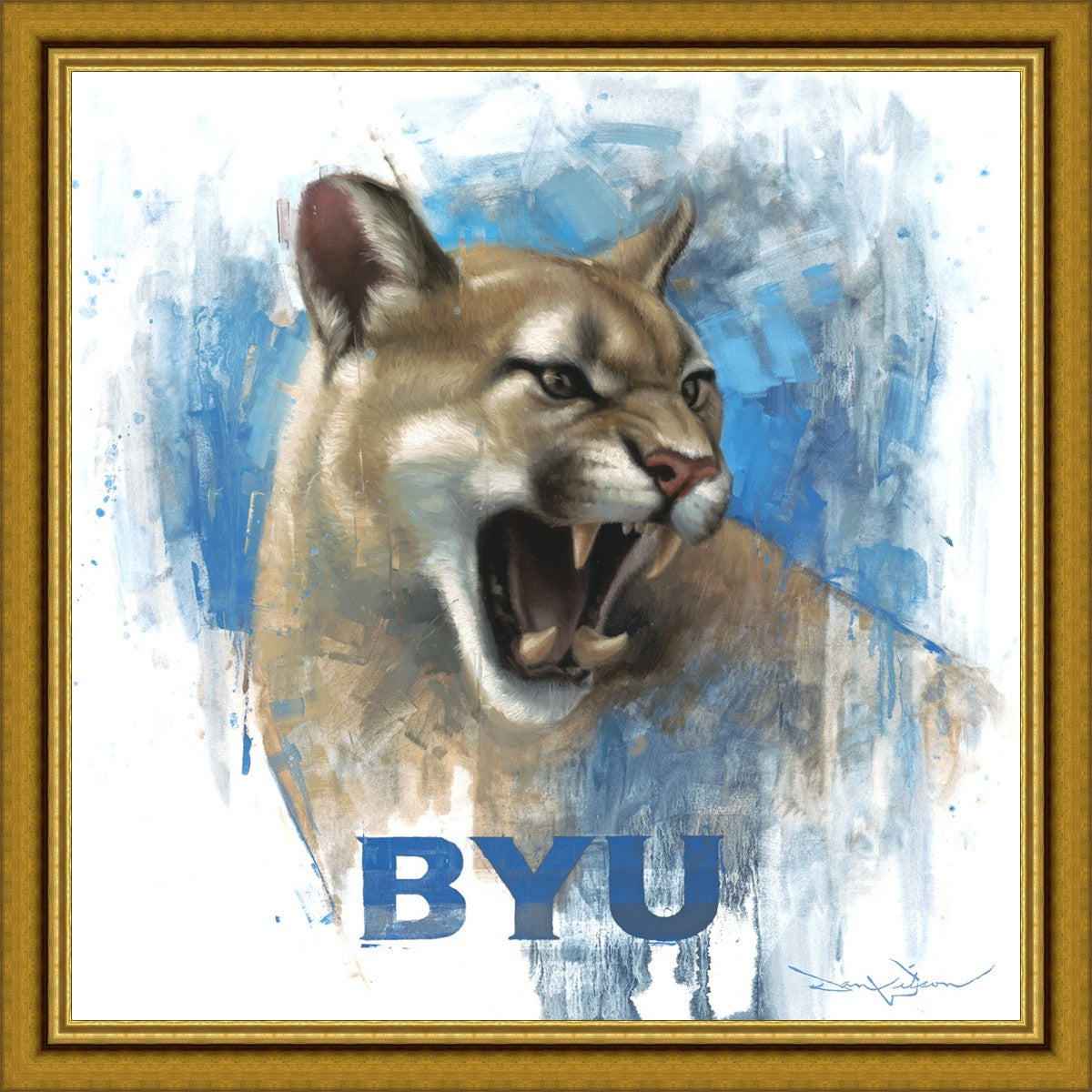 Go Cougs Large Wall Art