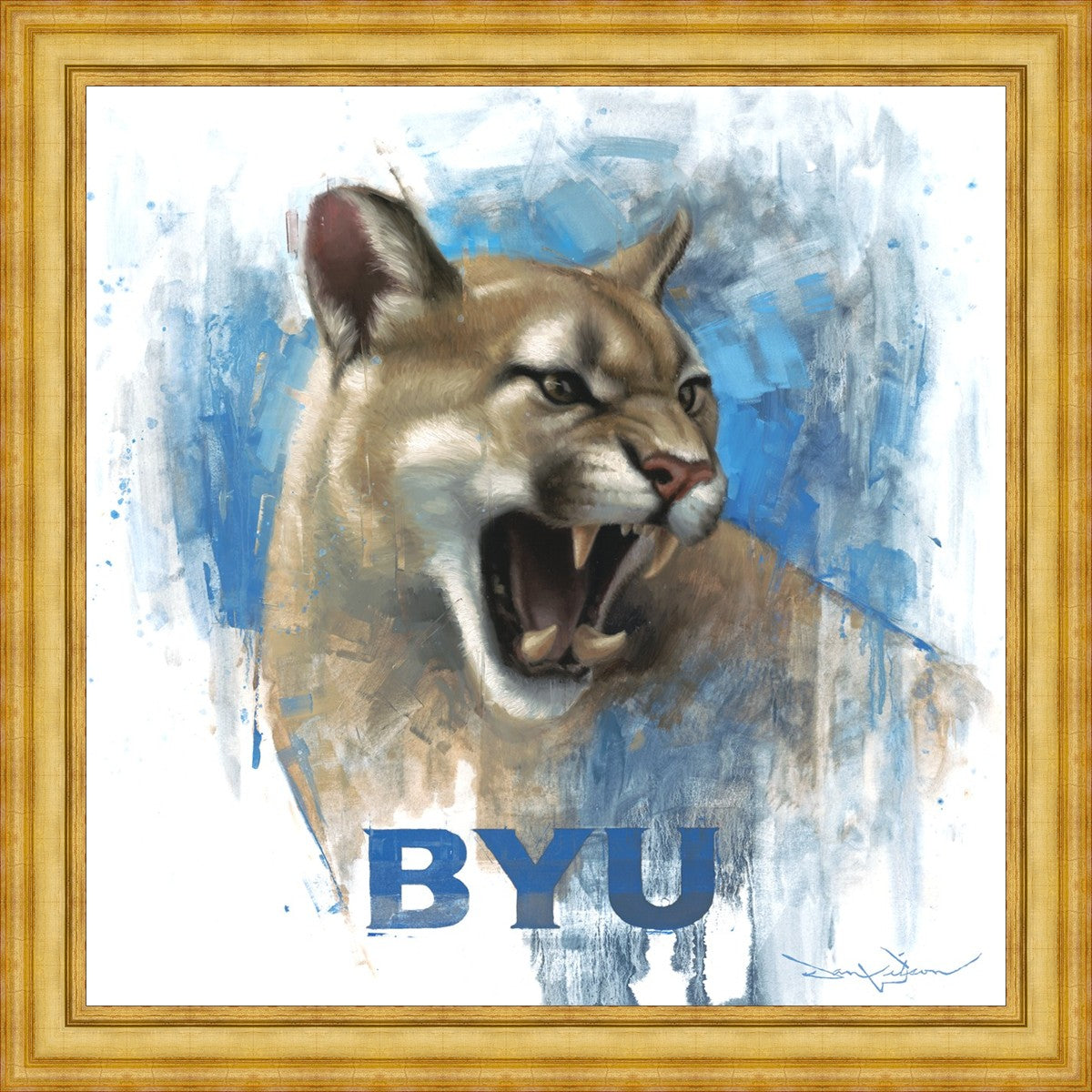 Go Cougs Large Wall Art