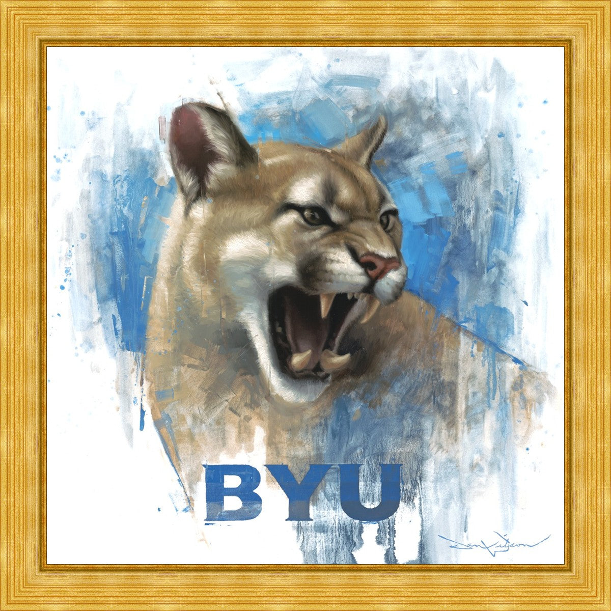 Go Cougs Large Wall Art