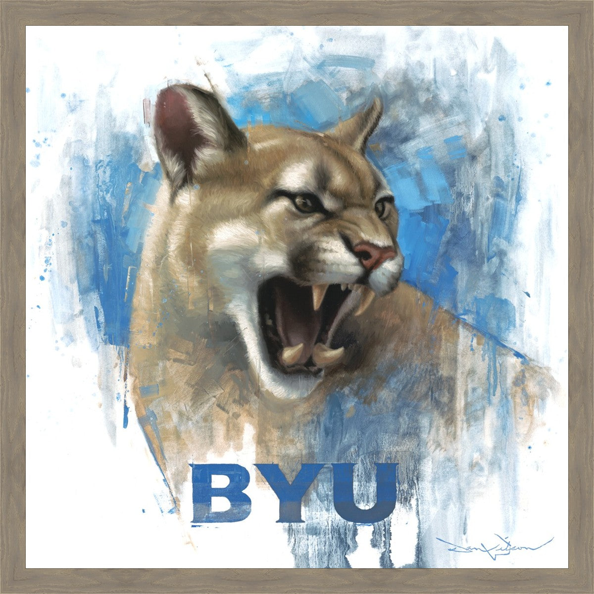 Go Cougs Large Wall Art
