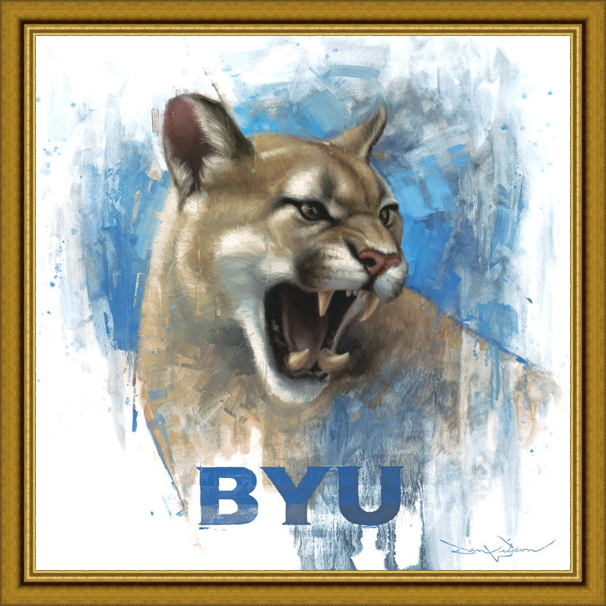 Go Cougs Large Wall Art