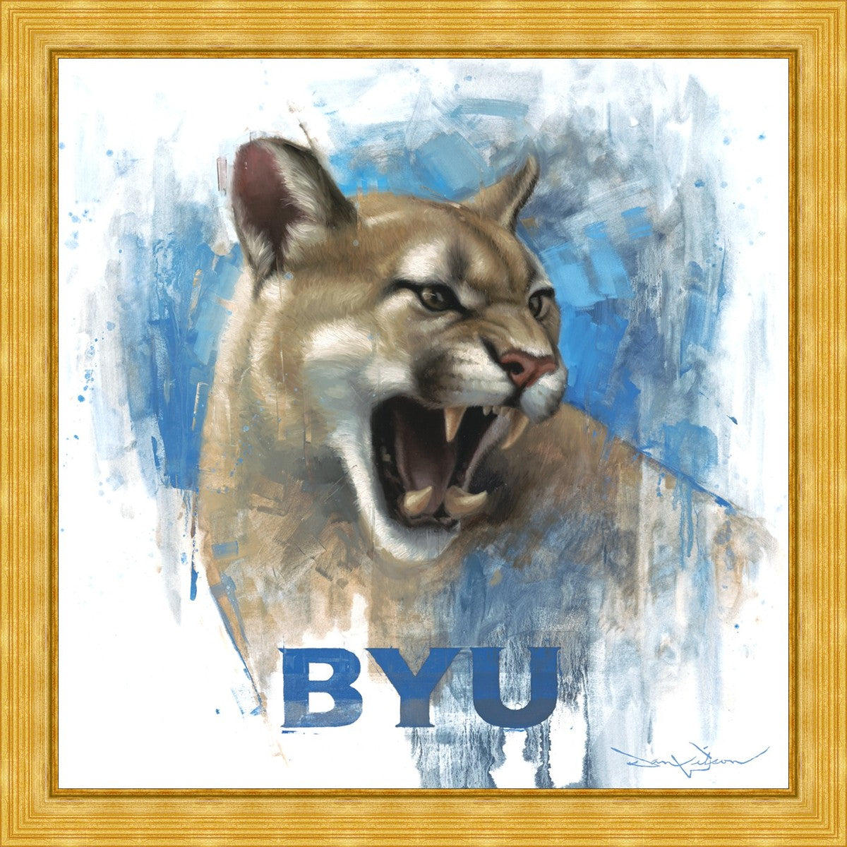 Go Cougs Large Wall Art