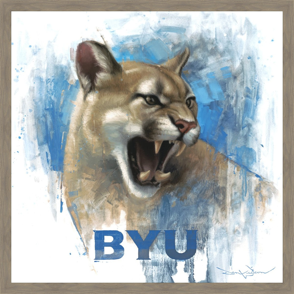 Go Cougs Large Wall Art