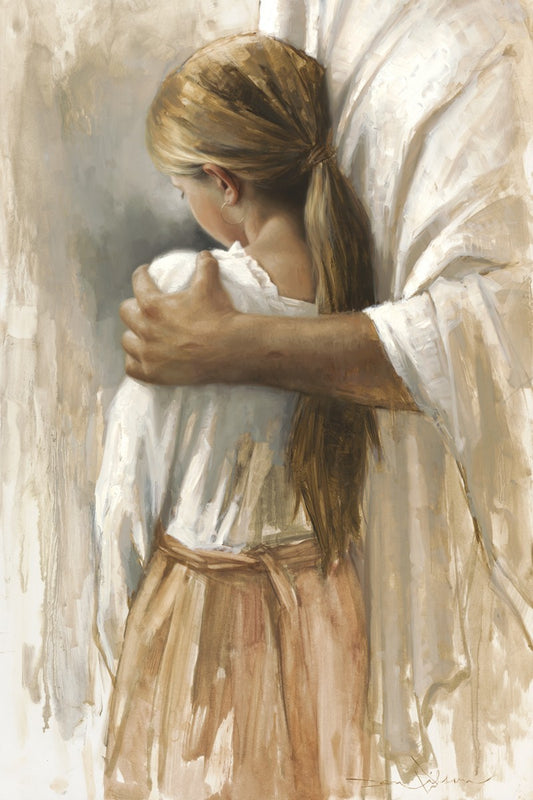 Embraced By His Love Large Wall Art Gallery Wrap