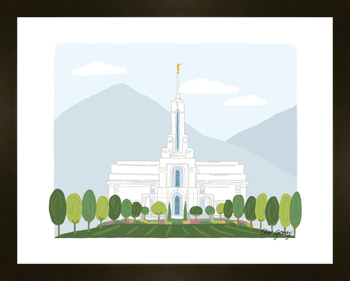 Mount Timpanogos Temple Faux Mat