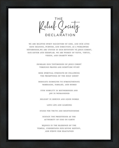 The Relief Society Declaration
