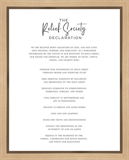 The Relief Society Declaration