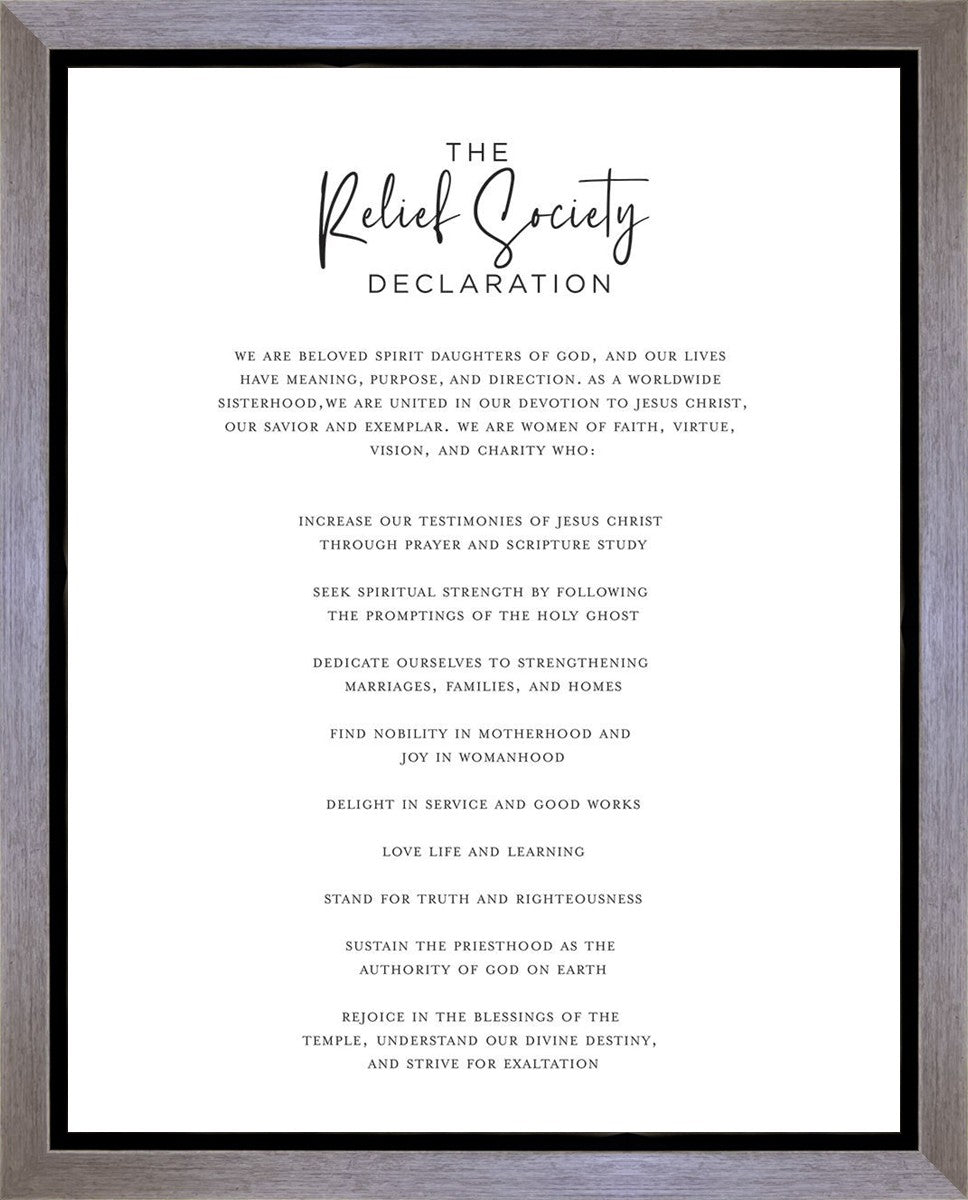 The Relief Society Declaration