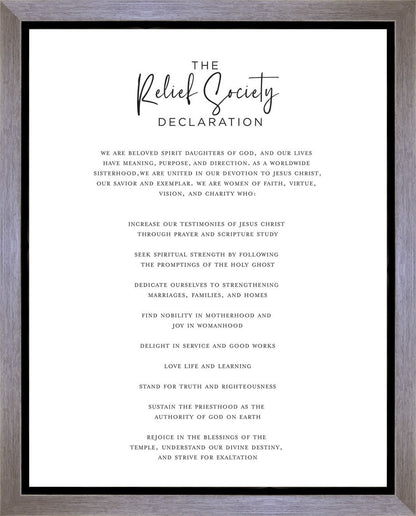 The Relief Society Declaration