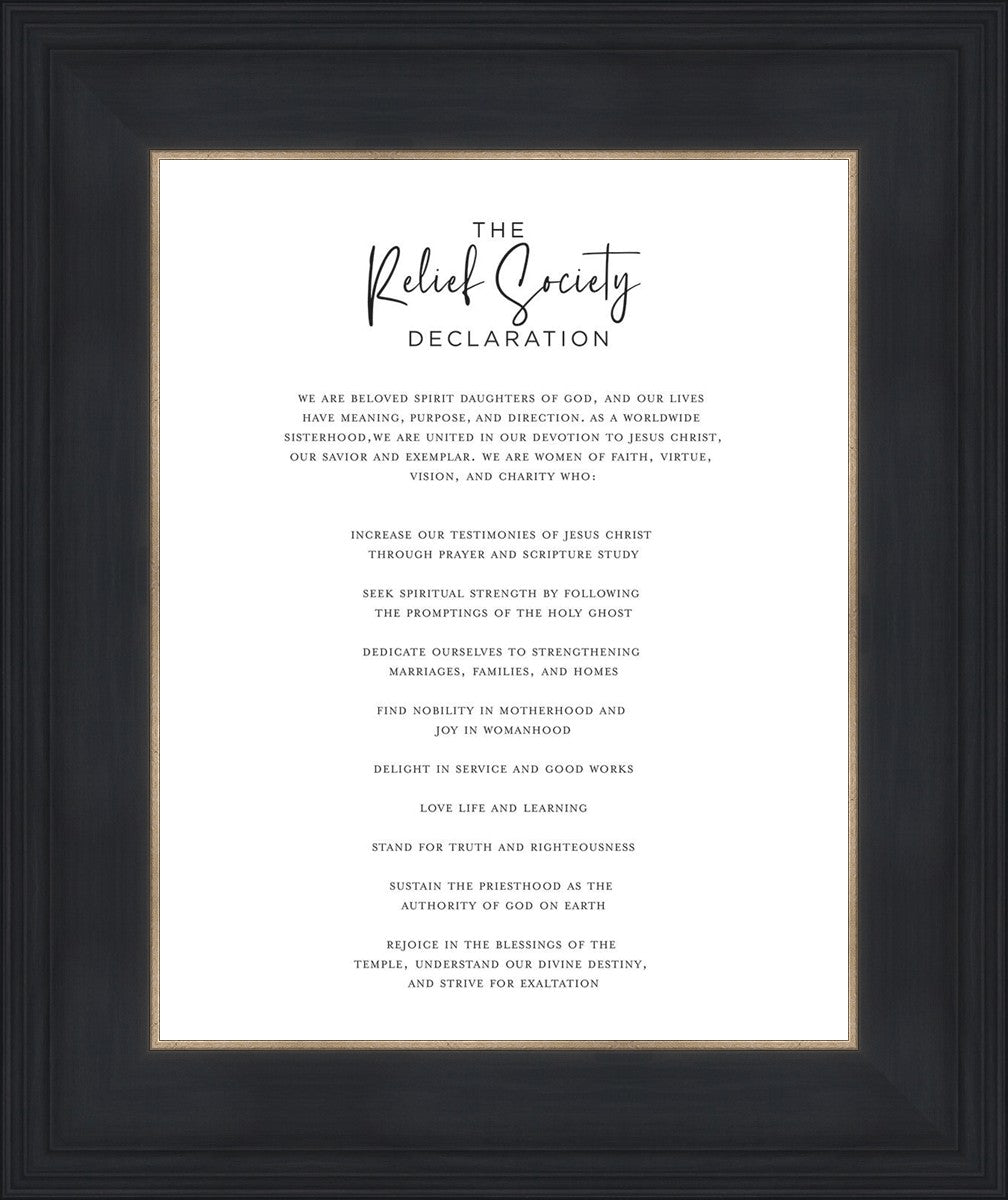 The Relief Society Declaration
