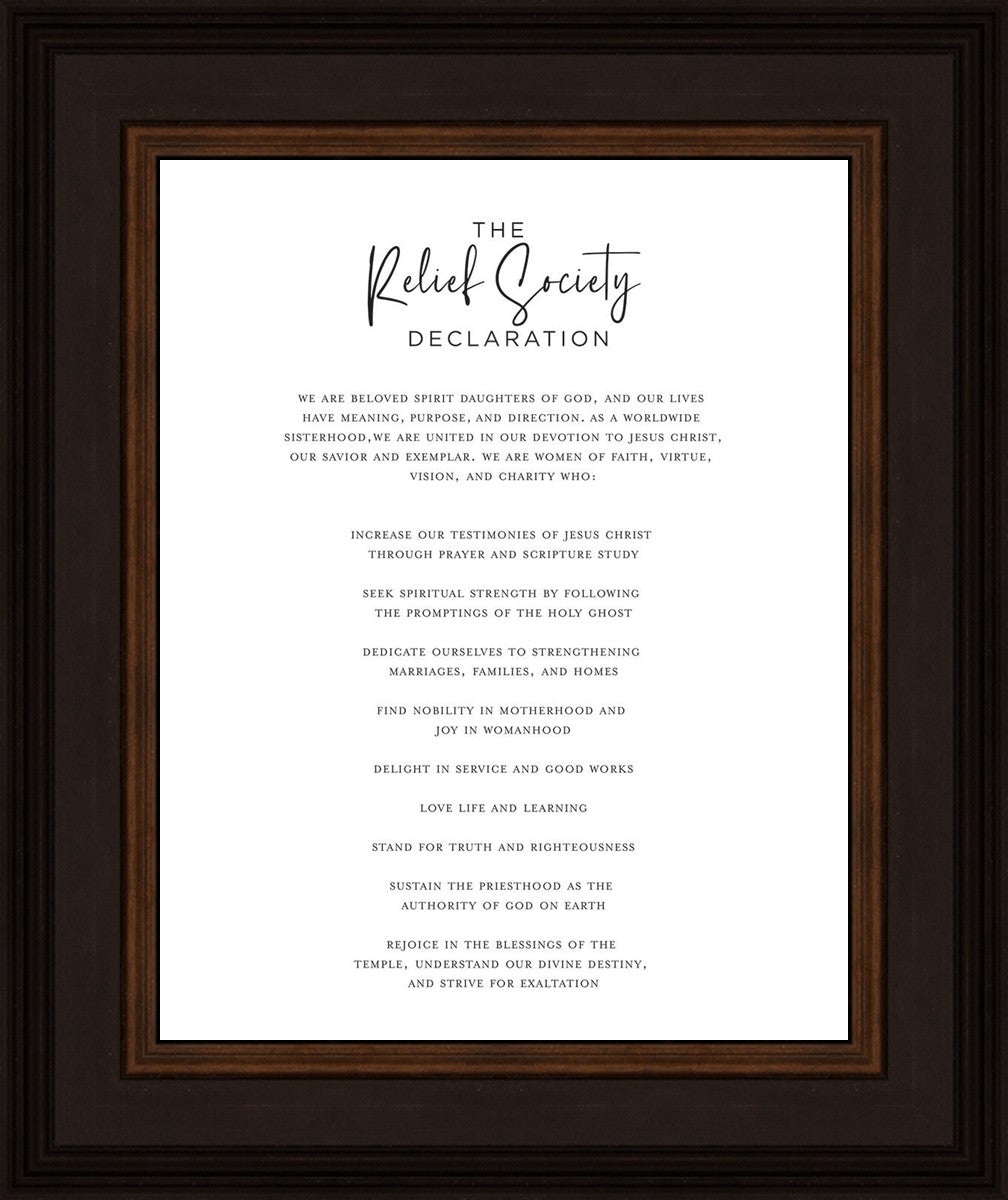 The Relief Society Declaration