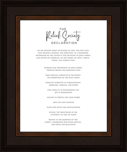 The Relief Society Declaration