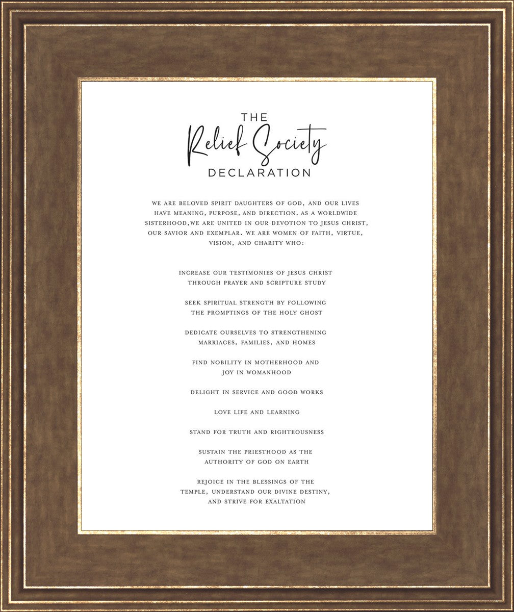 The Relief Society Declaration