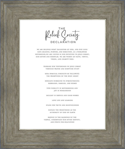 The Relief Society Declaration