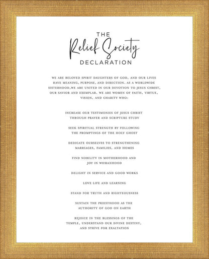 The Relief Society Declaration