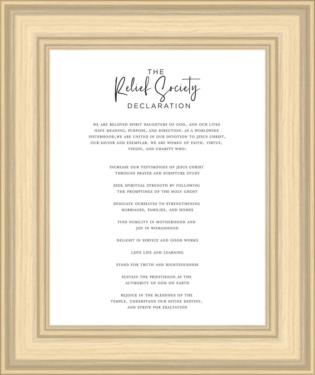 The Relief Society Declaration