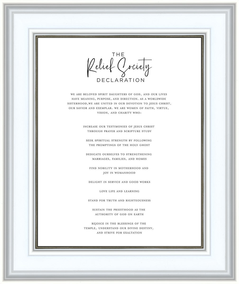 The Relief Society Declaration