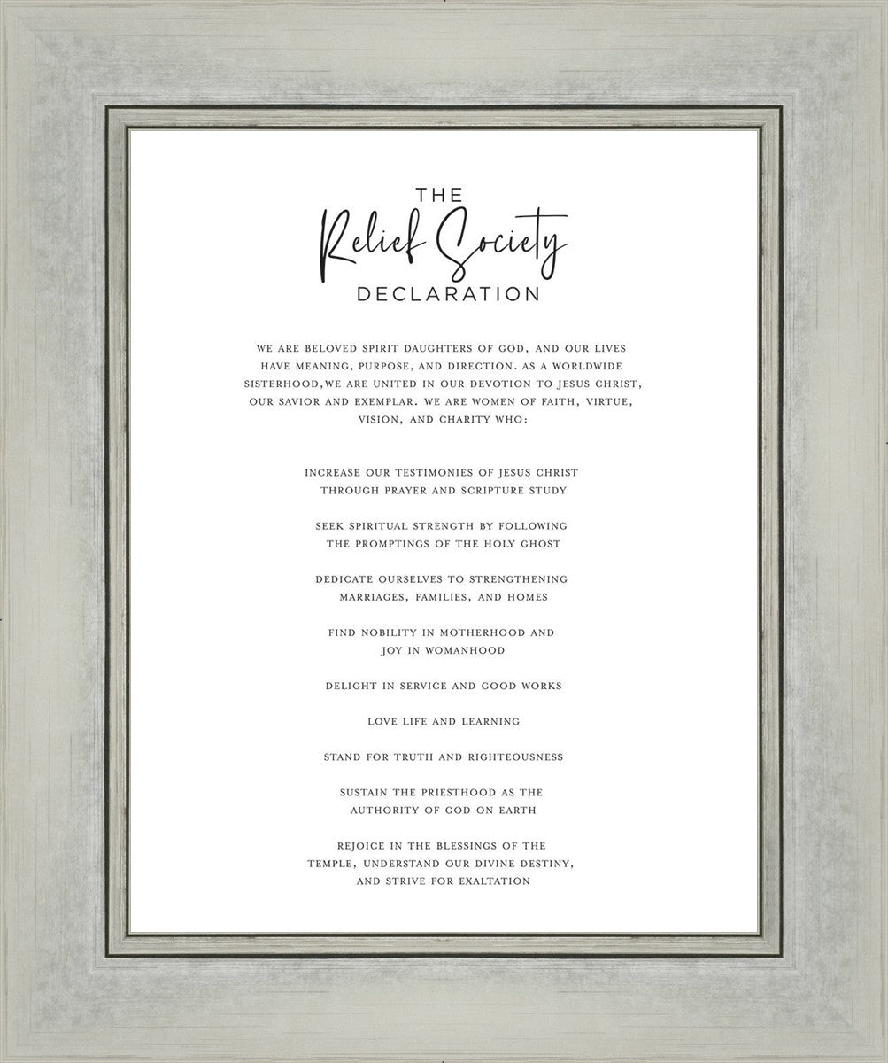 The Relief Society Declaration