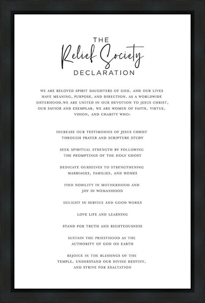 The Relief Society Declaration