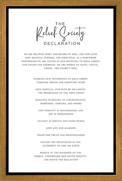The Relief Society Declaration