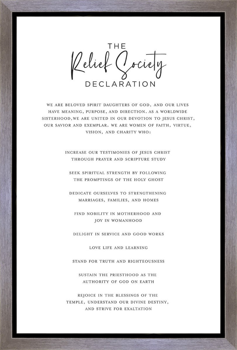 The Relief Society Declaration