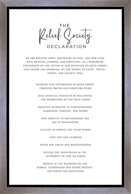 The Relief Society Declaration