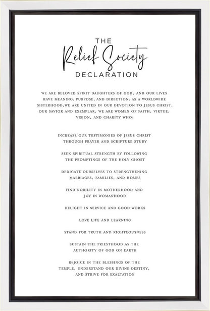 The Relief Society Declaration