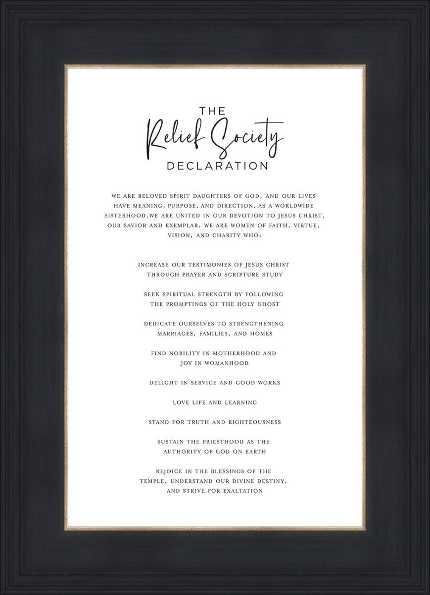 The Relief Society Declaration