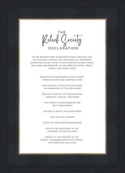 The Relief Society Declaration