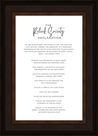 The Relief Society Declaration