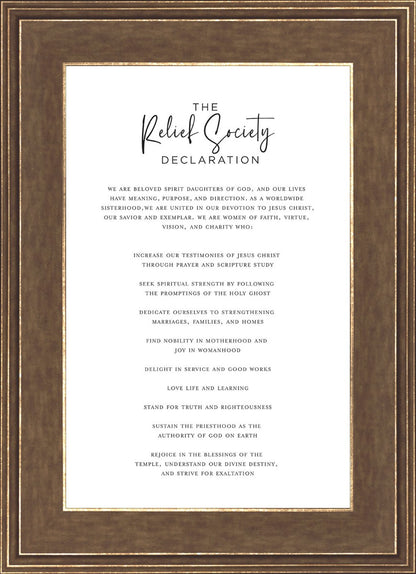 The Relief Society Declaration