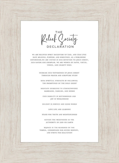 The Relief Society Declaration