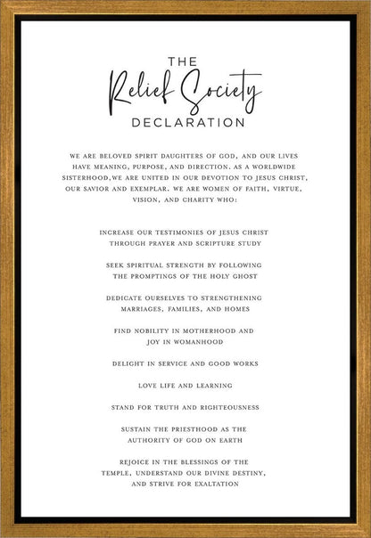 The Relief Society Declaration
