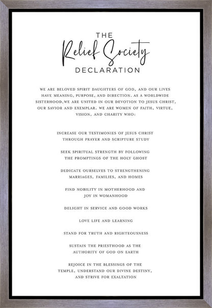 The Relief Society Declaration