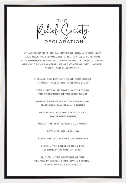 The Relief Society Declaration