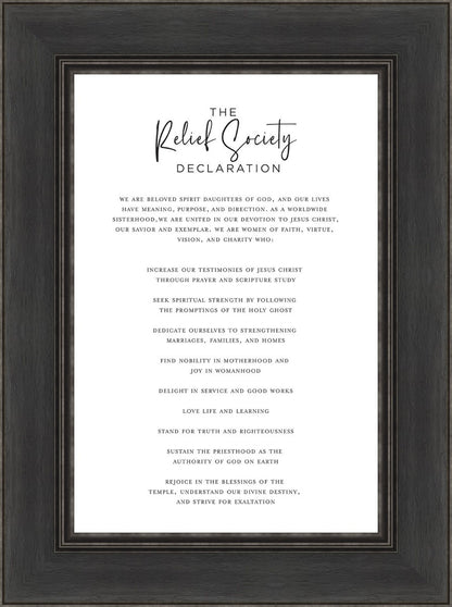 The Relief Society Declaration
