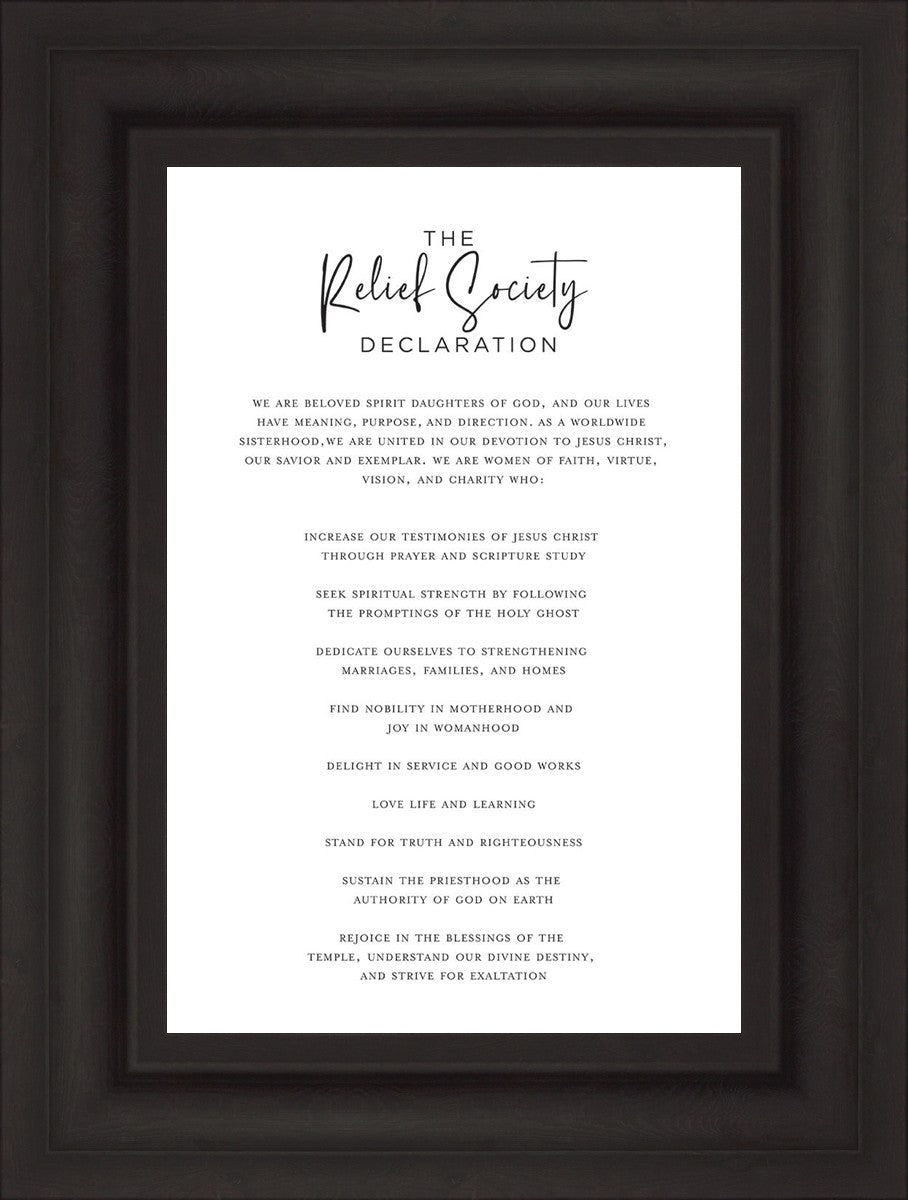 The Relief Society Declaration