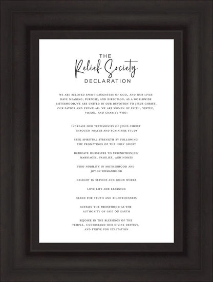 The Relief Society Declaration